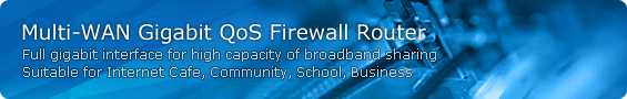Multi-WAN Gigabit QoS Firewall Router Multi-WAN Gigabit QoS Firewall Router